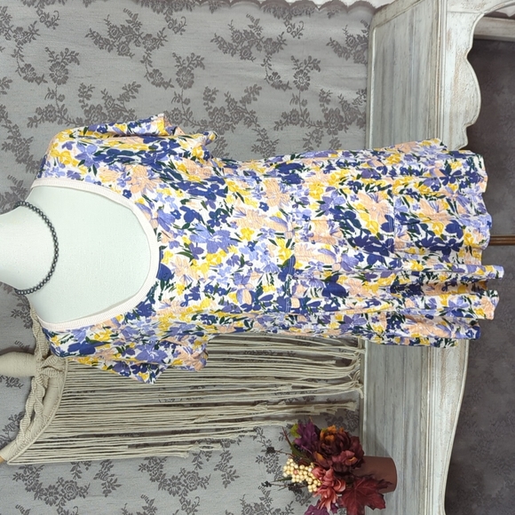 Torrid Floral Babydoll Tiered Top - Picture 3 of 13